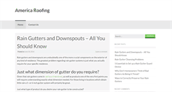Desktop Screenshot of americaroofing.net